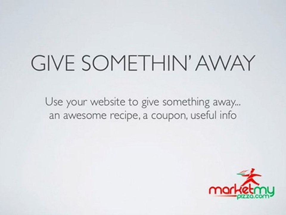 Pizza Online Marketing Tips - Lead Generation