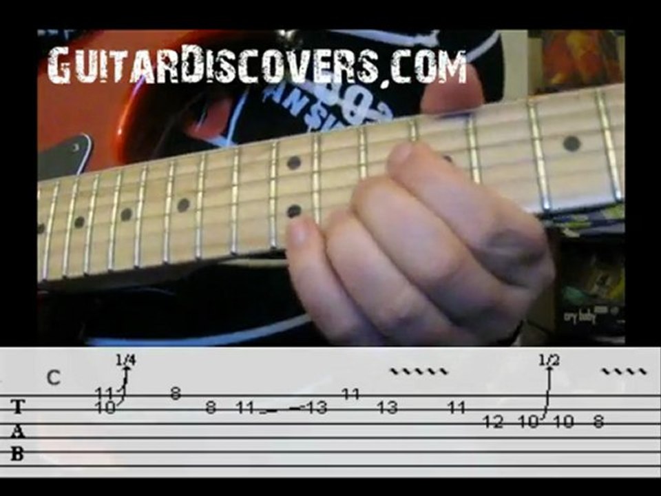 Blues Guitar Lick in C with TABS!