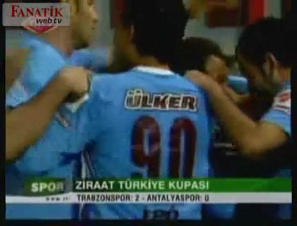 Trabzonspor& Antalyaspor yarı final maçı...