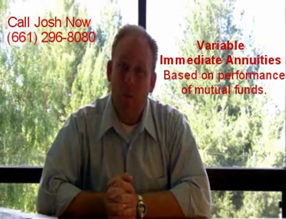 Basic types of immediate annuities