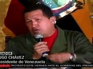 Chávez se congratula con la firma de acuerdos con Ecuador