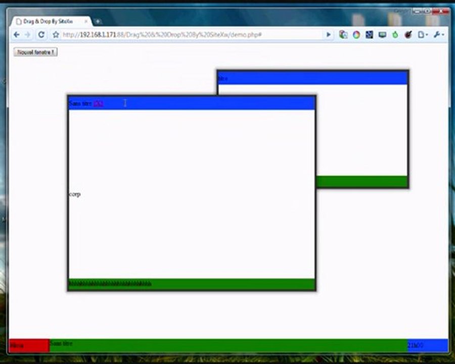 Première fenêtres -- WOS - WOS.SiteXw.fr
