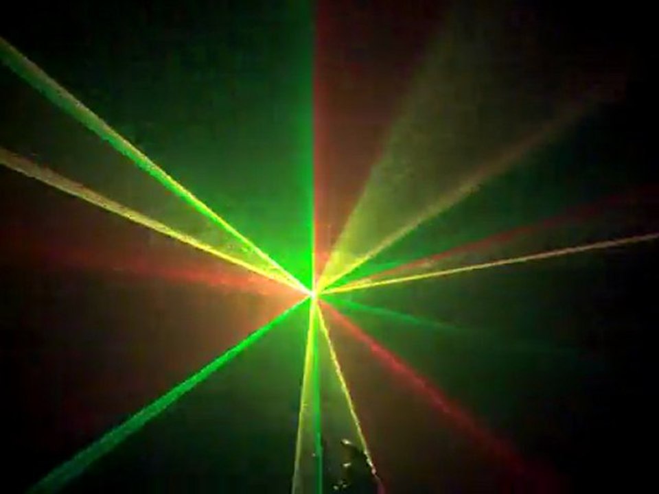 LASER 2 x 50 mw vert et rouge , jaune en combinant les deux