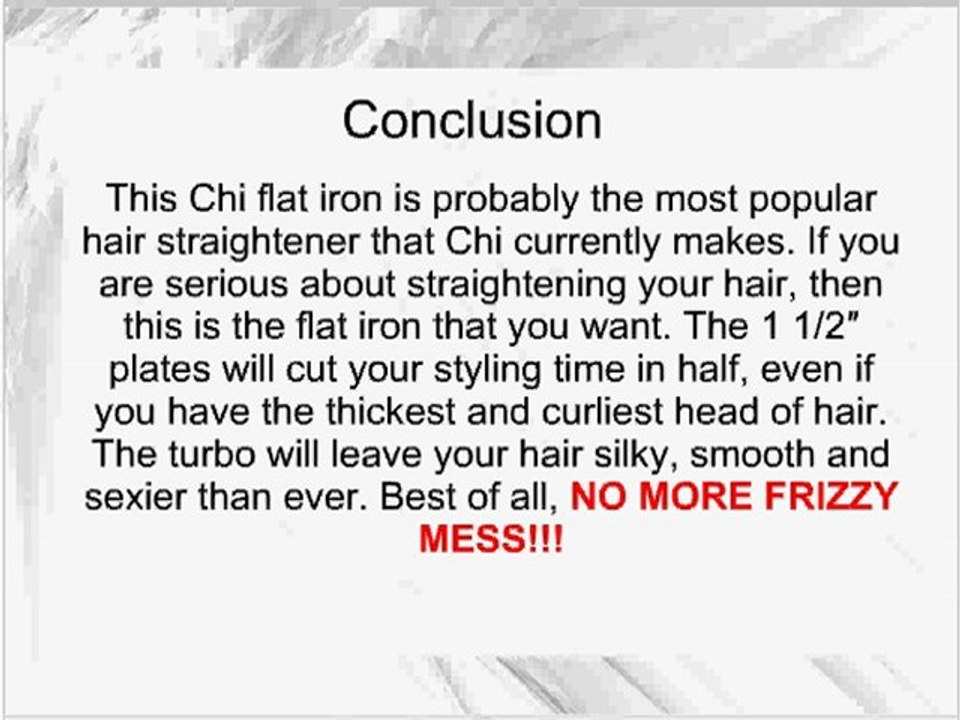Chi Ceramic Turbo Flat Iron