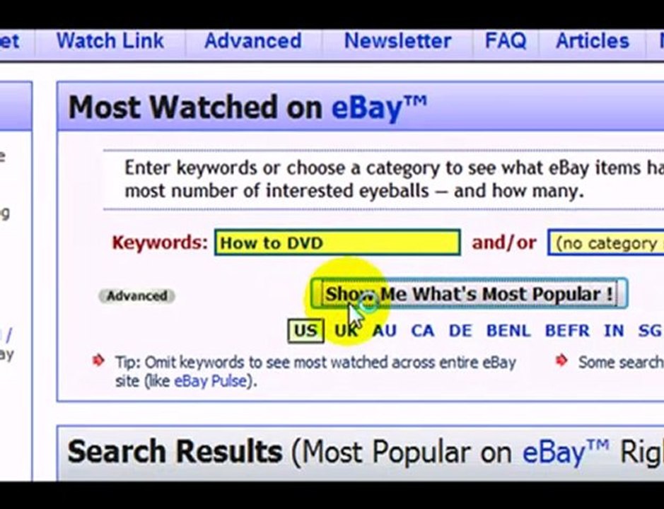 Watchcount - What's being watched on Ebay