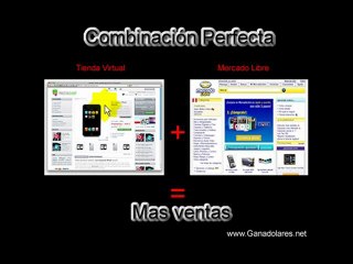 Tienda Virtual + Mercado Libre = A mas ventas