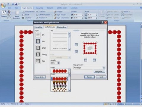 MS Word Sayfa Kenarlığı Oluşturma