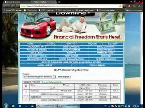 Infinity Downline make money from the internet fast