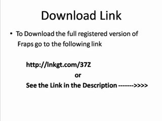 Download fraps full latest version for free