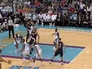 Emeka Okafor Block  Rudy Fernandez's shot away.