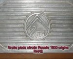 PLAQUE c4 ROSALIE CITROEN COLLECTION 1930 ORIGINE