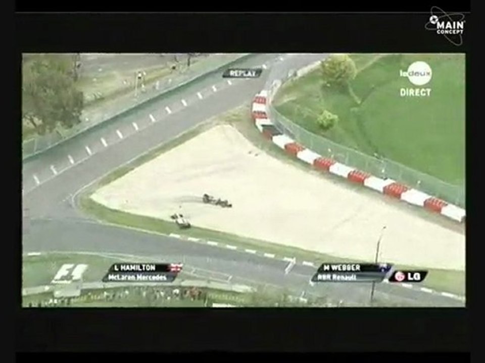 Accrochage Hamilton - Webber