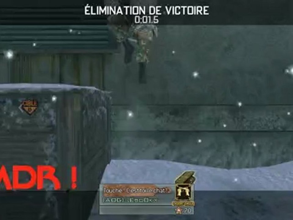 Couteau de lancer raté