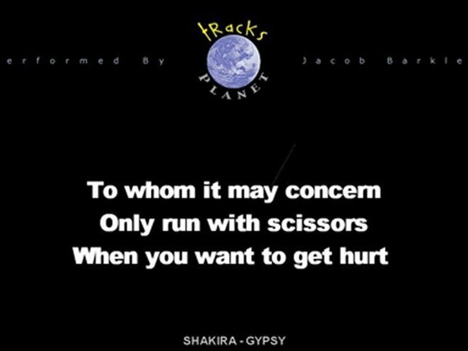 Shakira - Gypsy (Instrumental Karaoke)