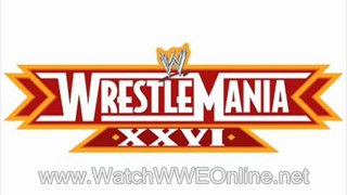 watch the 2010 wrestlemania 26 streaming