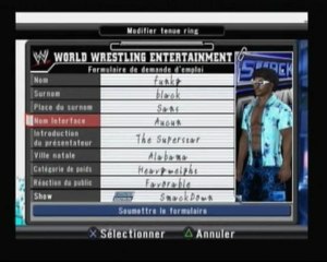 video test smackdown vs raw : creation