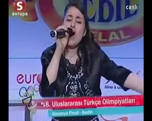 Hatice Bağcı Sessiz gemi Almanya 8.Türkçe Olimpiyatı