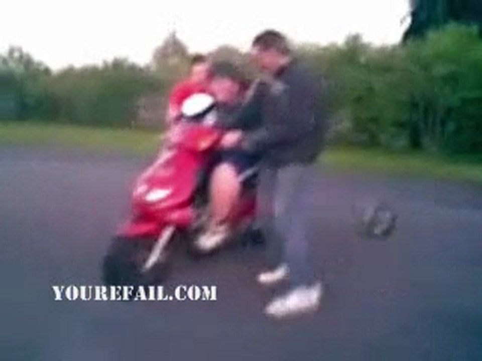 Fat Kid Owned By Scooter And Car