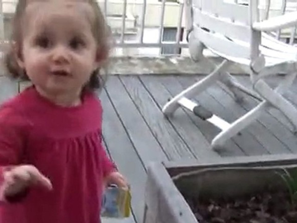 23 mars 2010 Emma sur la terrasse à St Fargeau