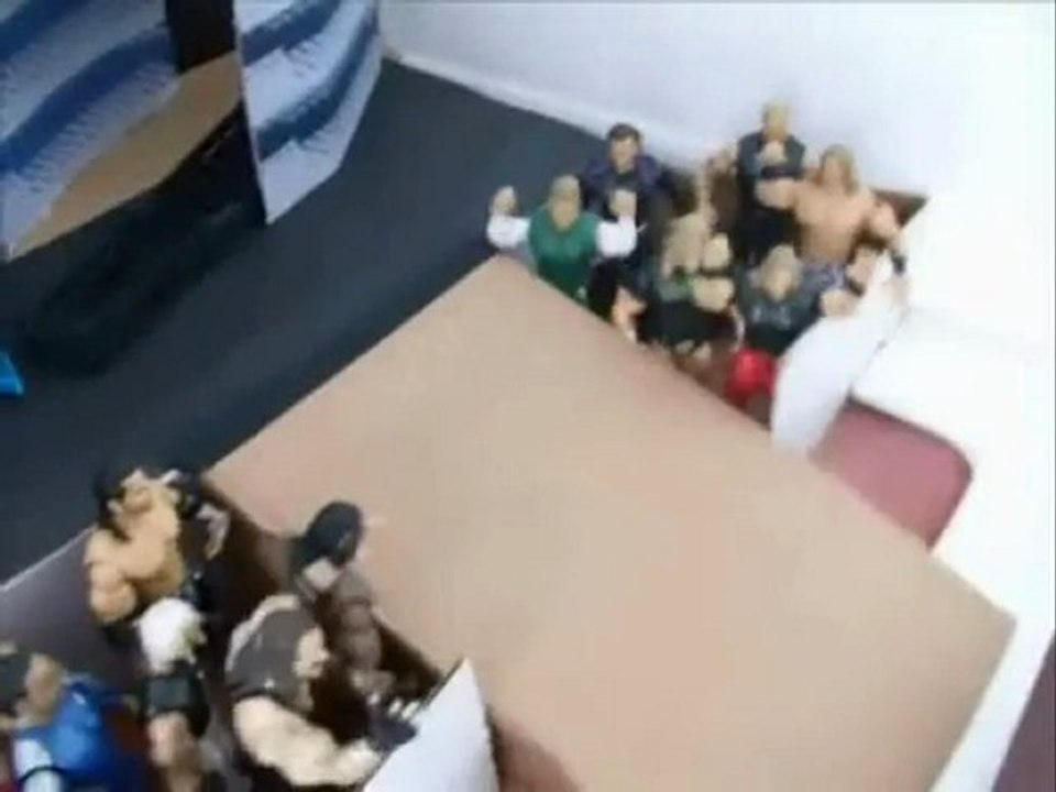 Stop motion Batista Vs cm punk Hardcore match