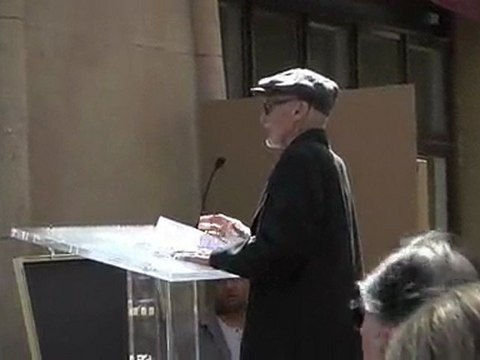 Dennis Hopper, Easy Rider attends Hollywood star ceremony