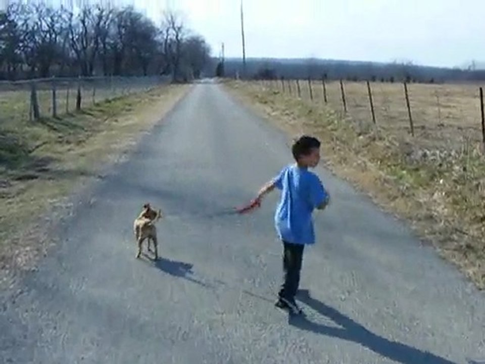 E and D walkin down the road!!