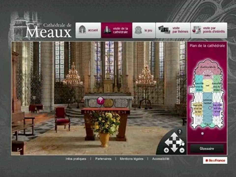 visite virtuelle de la cathédrale de Meaux