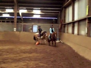 Julie sur Carotte et Camille sur Bianca