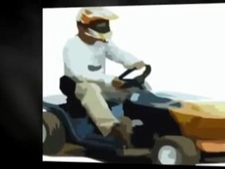 Fun Racing Mower Clip Art!