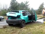Crash Citroën Saxo 1.1l: le remorquage