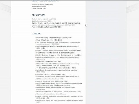 Sarkozy in english sur le nouveau site de l'Elysée