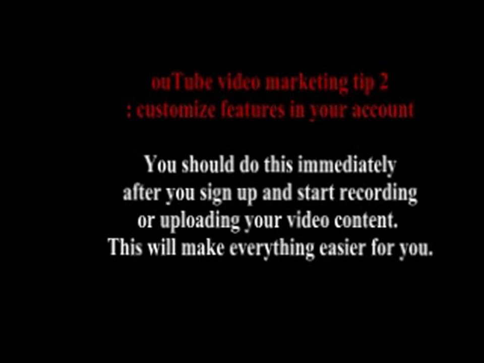 More YouTube Video Marketing Tips