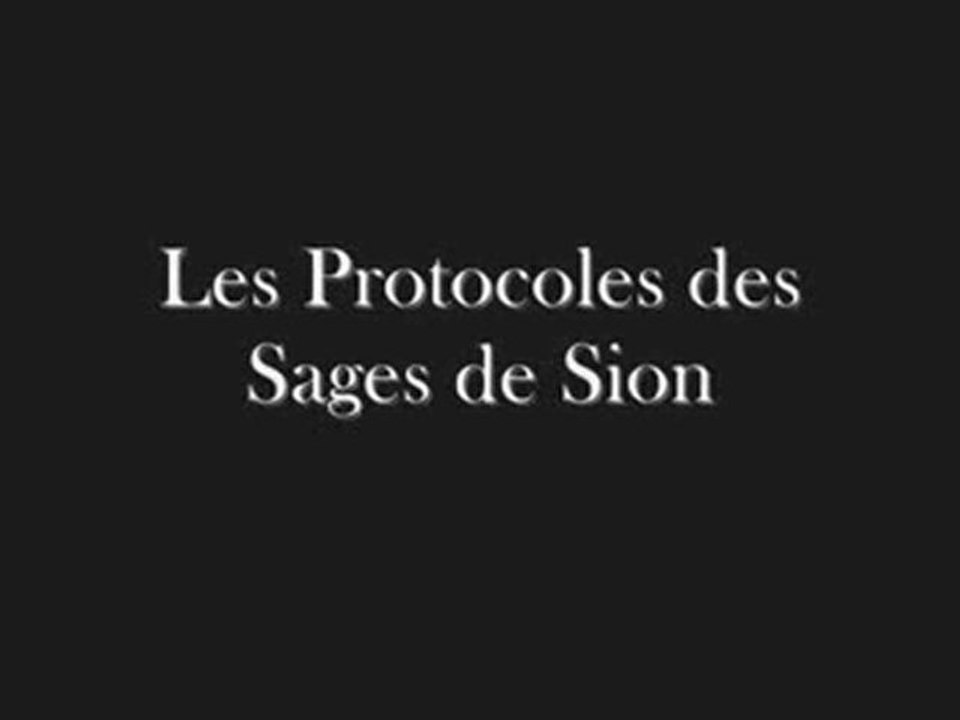 Les protocoles des sages du fion