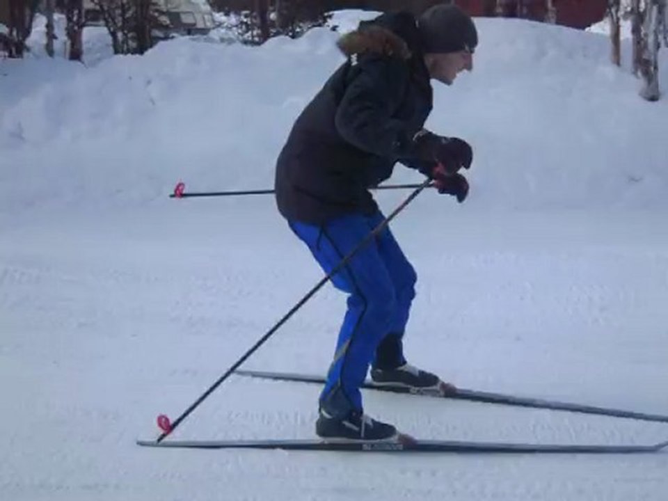 Descente ski de fond