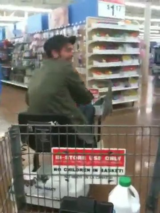Rascal Riding Through Wal Mart