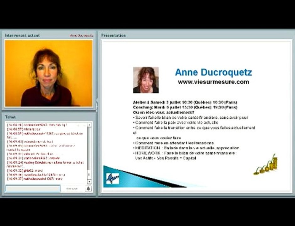 Introduction à l'Esprit de la richesse avec Anne Ducroquetz