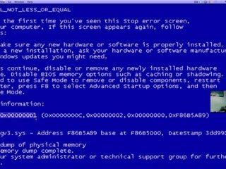 how to fix the blue screen of death