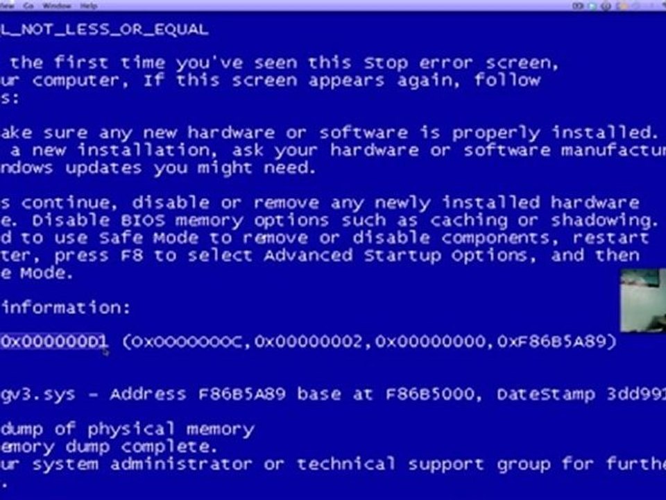 how to fix the blue screen of death