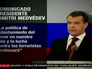 Comunicado del Presidente de Rusia Dimitri Medvédev
