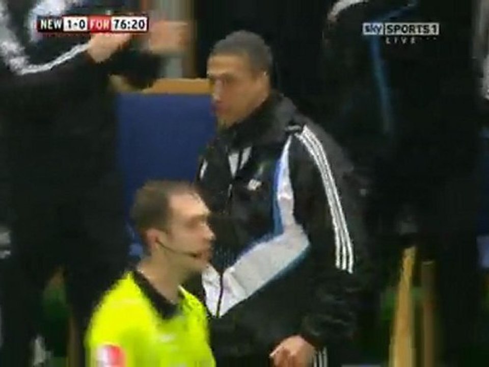 Ameobi vs Forest (extra replay + Hughton celebrations)