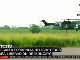 Ya están en Florencia helicópteros para liberación de Mon