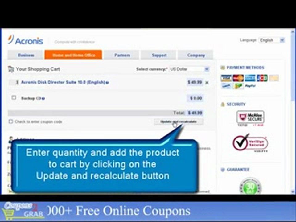 Acronis Coupons -Coupons2grab