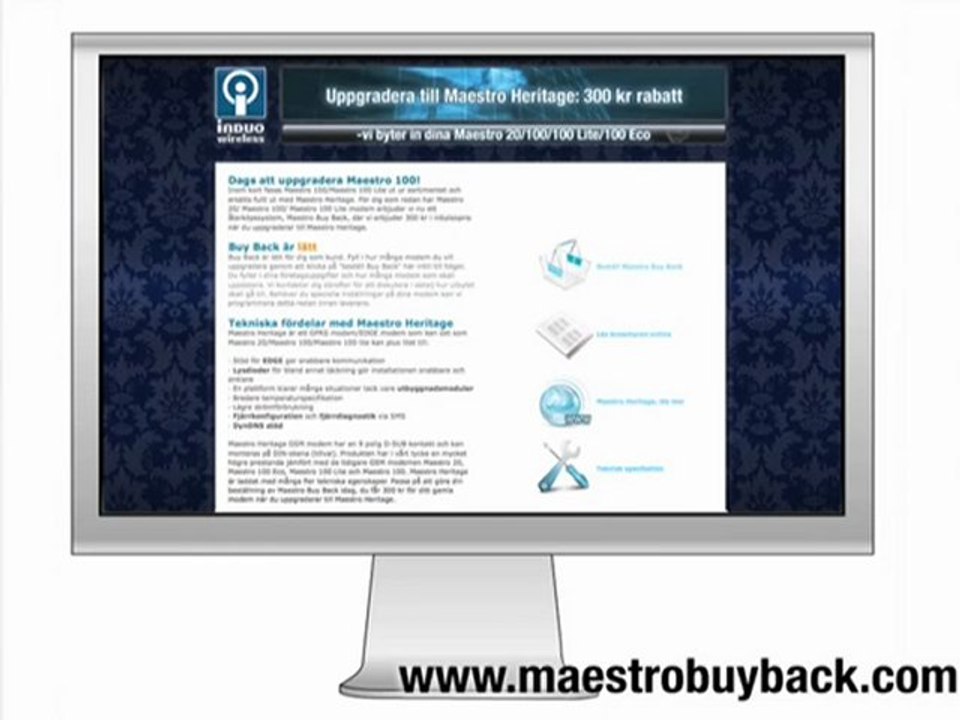 Maestro 100 GSM modem utgår och ersätts av Maestro Heritage