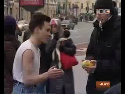 Акция сыроедов на улицах города