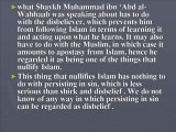 Islamic Questions -30 on persisting on sins & Washing Way