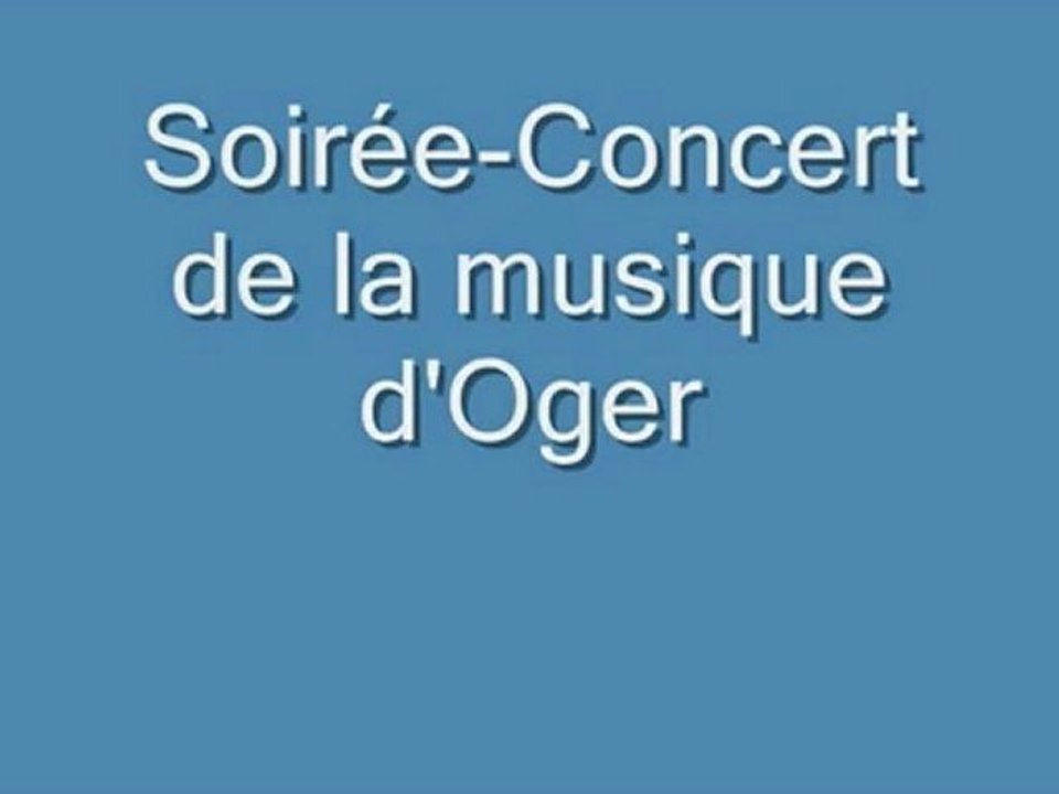 Concert de la musique d'Oger du 27 mars 2010