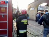 Pożar w kamienicy przy ul. Konopnickiej w Słupsku