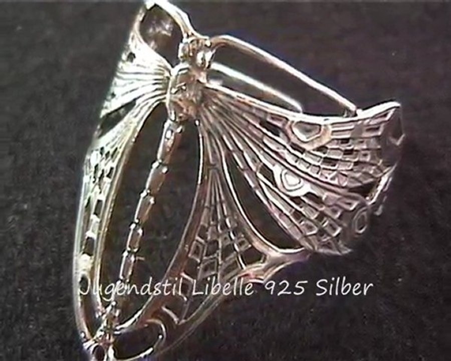 Jugendstil armspange armreif libelle