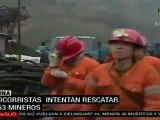 Intentan rescatar a 261 mineros atrapados en China