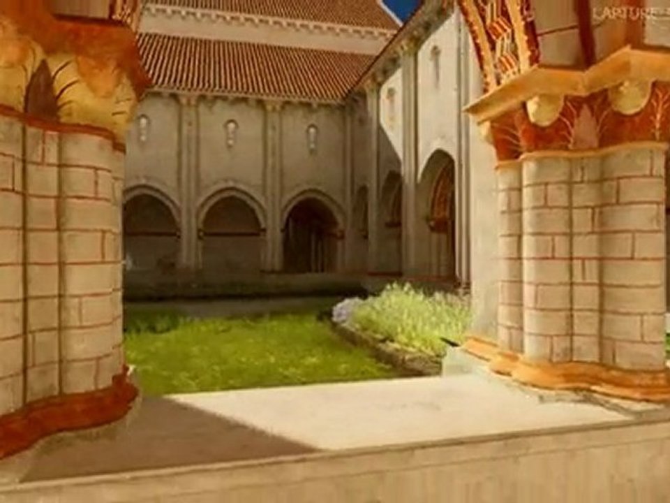 Visite virtuelle de l'abbaye de Nieul sur l'Autise